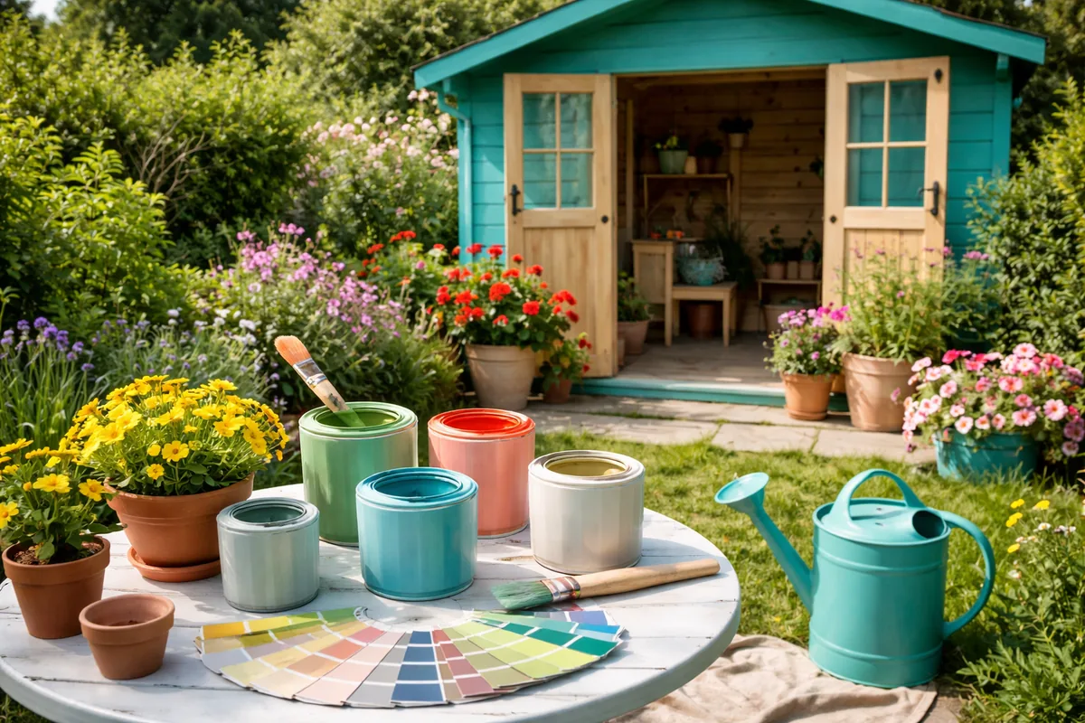 Comment choisir la peinture pour décorer son jardin avec style