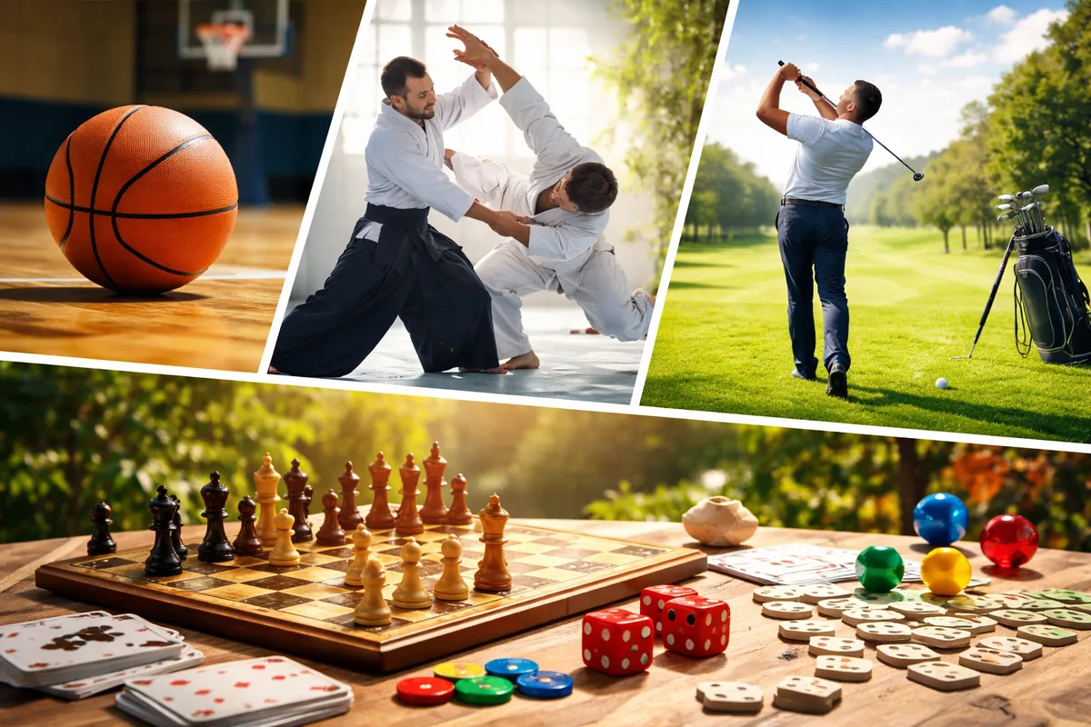 Comment intégrer le basketball, l'aïkido, le golf et les jeux de société dans votre routine de loisirs
