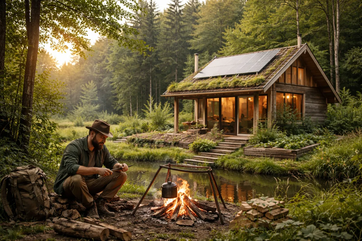 Comment vivre en harmonie avec la nature grâce au bushcraft et aux maisons écologiques