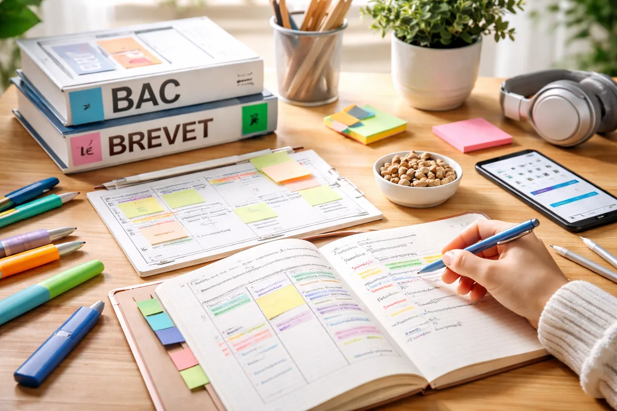 Comment réviser efficacement pour le Bac et le Brevet avec un plan de travail adapté