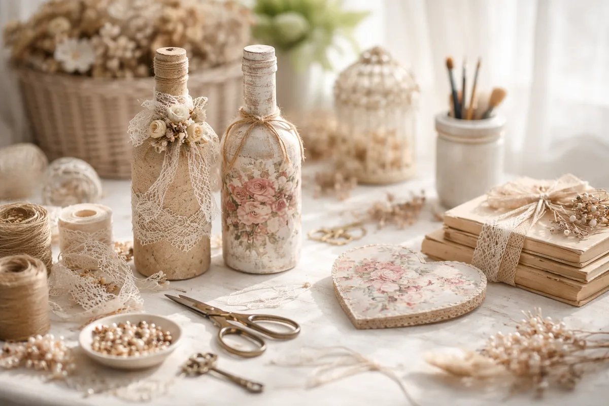 Comment créer des objets décoratifs avec des techniques d'artisanat vintage chic